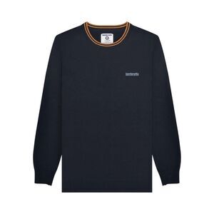 Lambretta Mens Tipped Knitted Sweater / Iron/Black